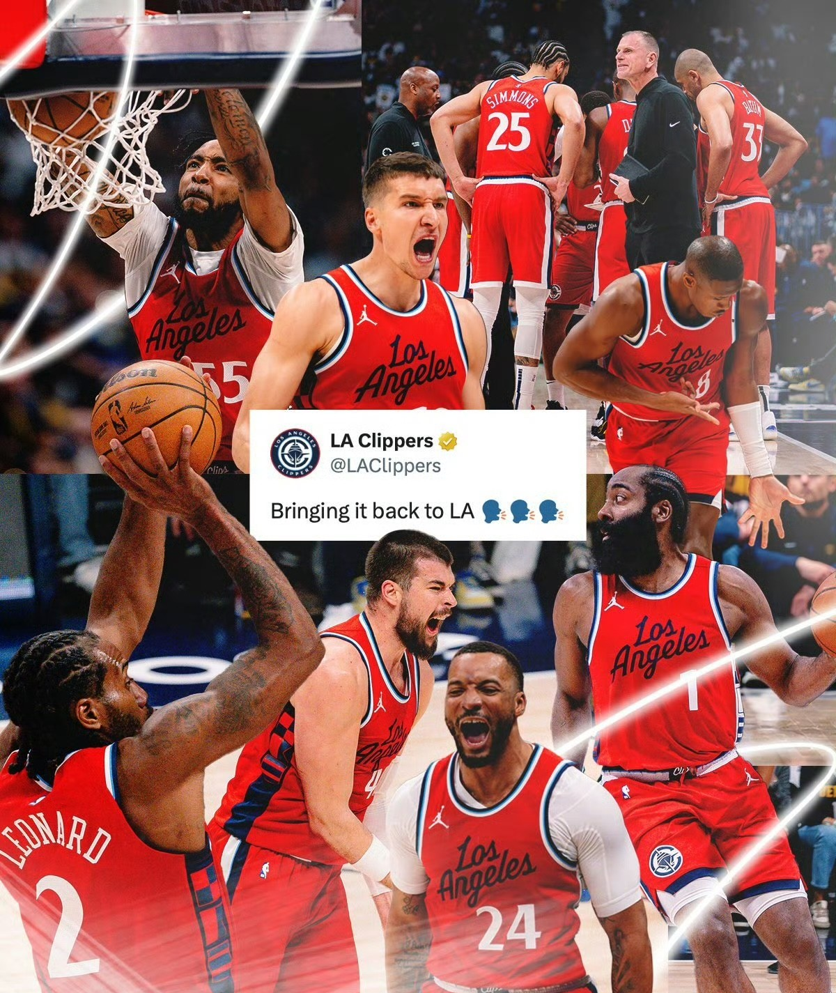 包含洛杉矶快船集结日单刀错失；志在欧篮联名次提升；质疑声仍在；医务组通报恢复的词条